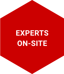 We have experts on-site Experts on-site
