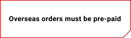 Overseas orders must be prepaid payment terms-prepaid