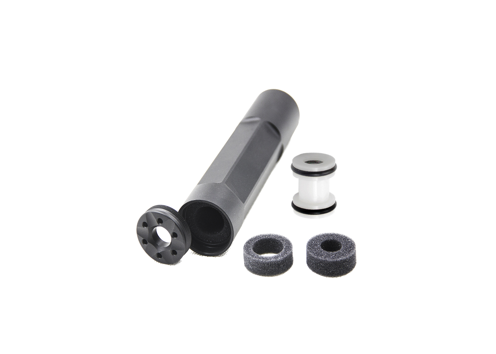 Modify Airsoft Suppressor (14mm CCW with Barrel Spacer) - Modify Modify Airsoft Suppressor (14mm CCW with Barrel Spacer) - Modify