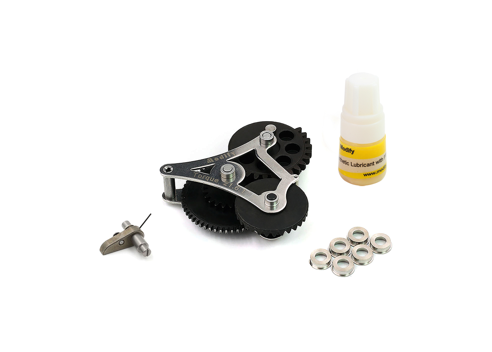 Modular Gear Set for Marui Ver.2/Ver.3, Torque 21.6:1 - Modify Airsoft parts Modular Gear Set for Marui Ver.2/Ver.3, Torque 21.6:1 - Modify Airsoft parts