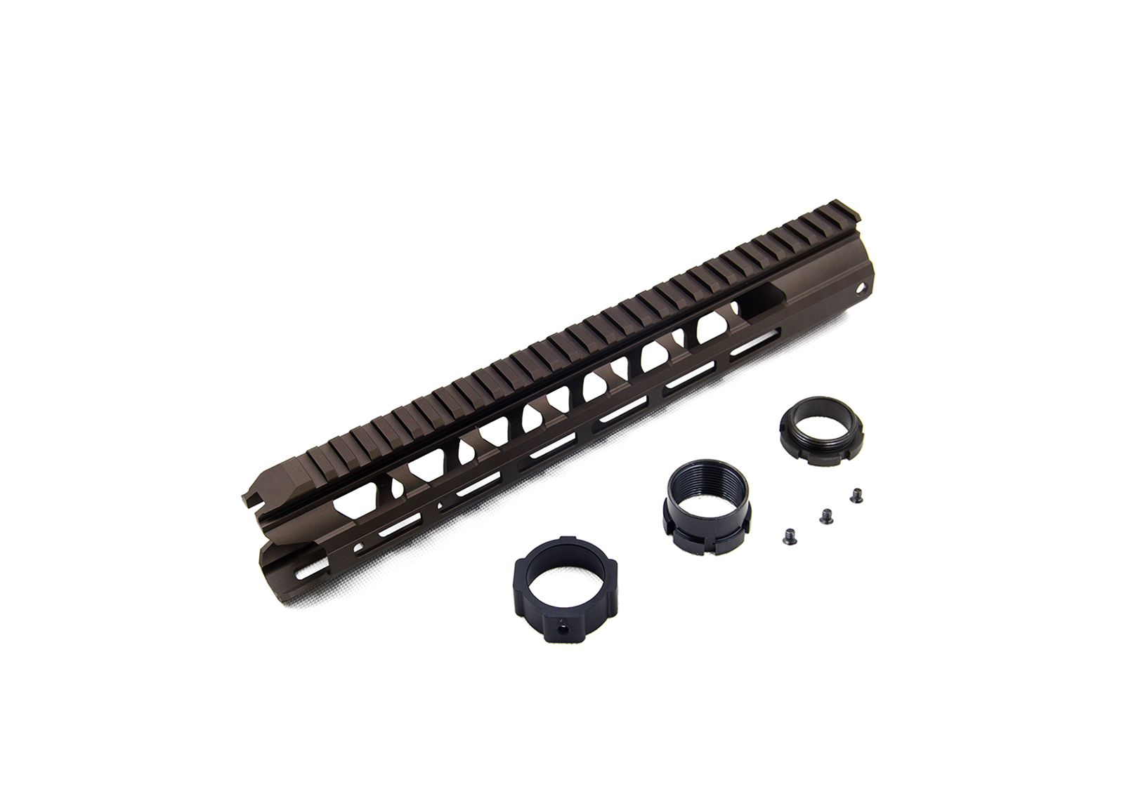 XTC 13.5"M-LOK Handguard Rail System (Rect./Burnt bronze) XTC 13.5"M-LOK Handguard Rail System (Rect./Burnt bronze)