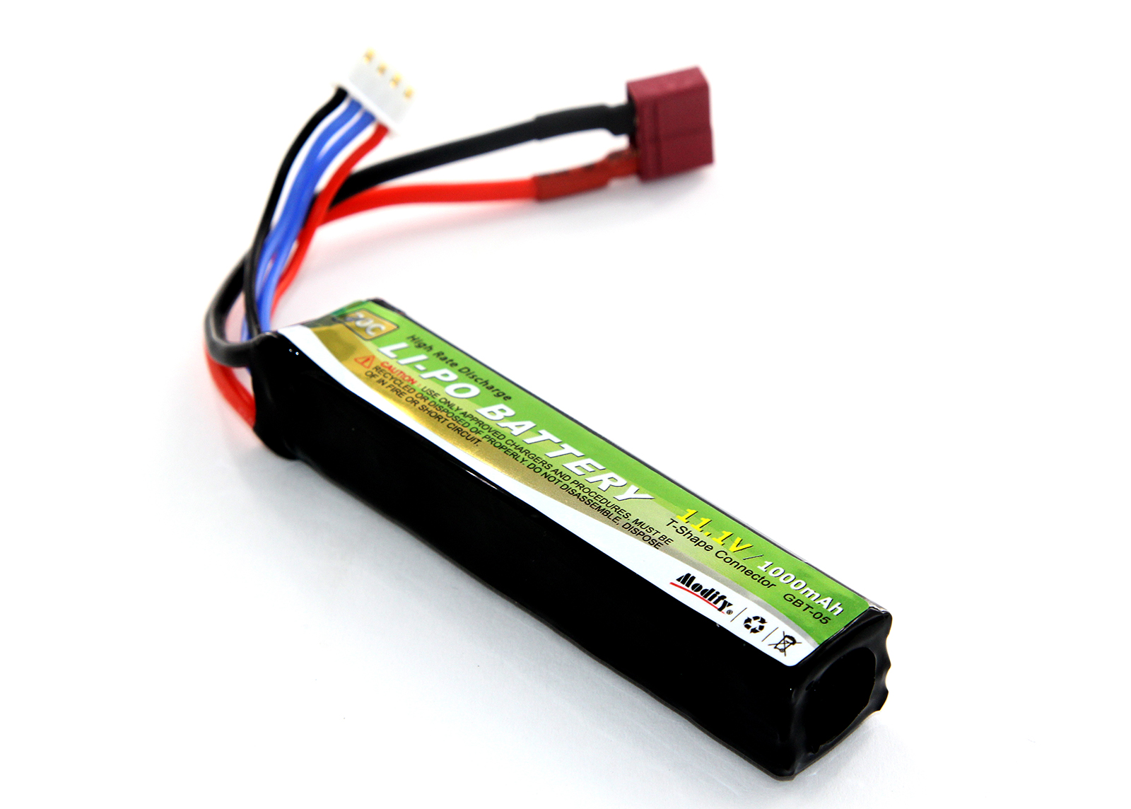 LiPo Battery Stick Package with T-Shape Connector 11.1V 1000mAh - Modify Airsoft Accessories LiPo Battery Stick Package with T-Shape Connector 11.1V 1000mAh - Modify Airsoft Accessories