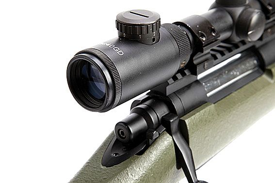 Bolt Action Airsoft Sniper Rifle MOD24 with Picatinny top rail can make scope stable.