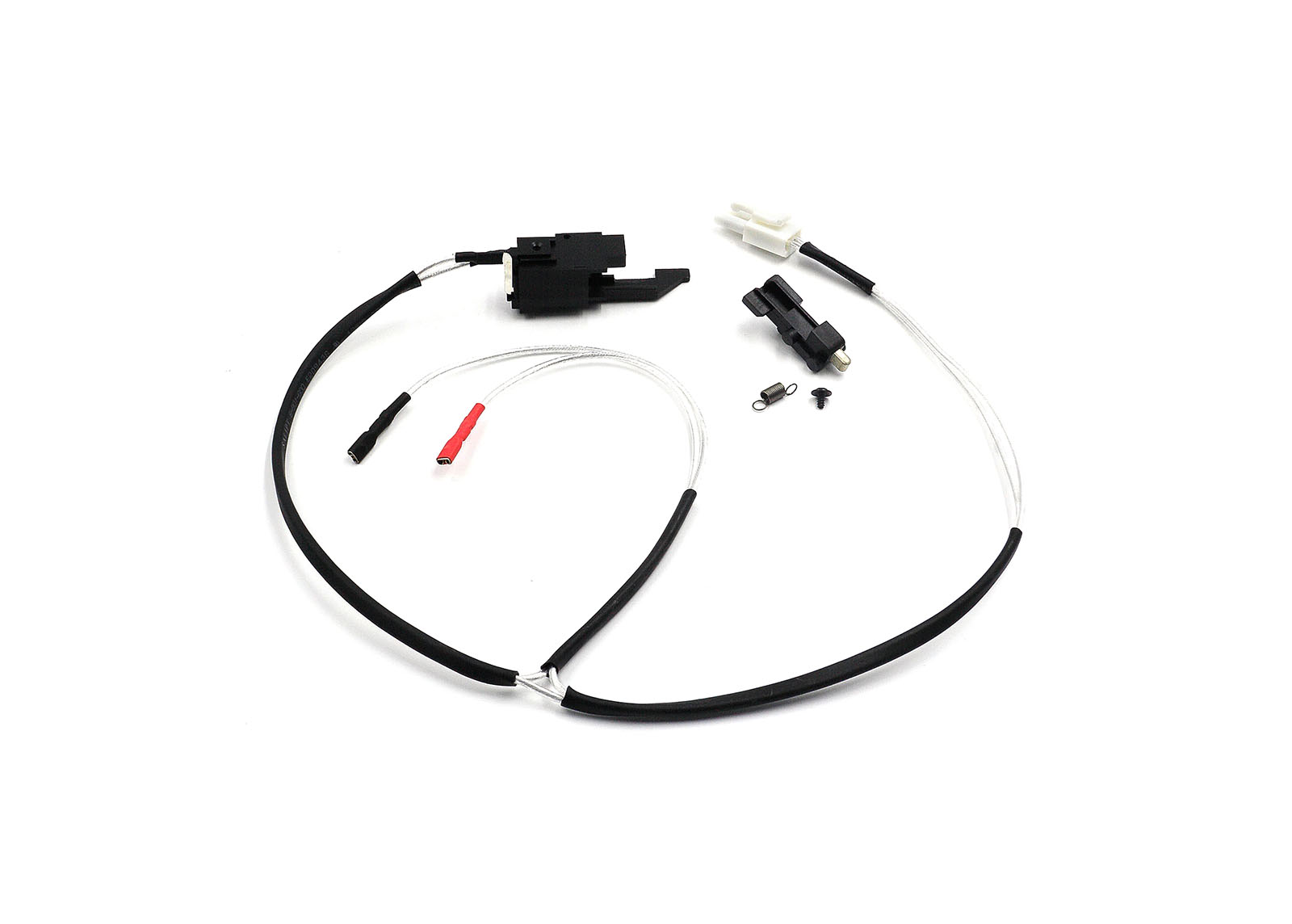 Low resistance Wire Set for AK47 series (Back) with Silver-plated cord Tamiya Plug - Modify Airsoft parts Low resistance Wire Set for AK47 series (Back) with Silver-plated cord Tamiya Plug - Modify Airsoft parts