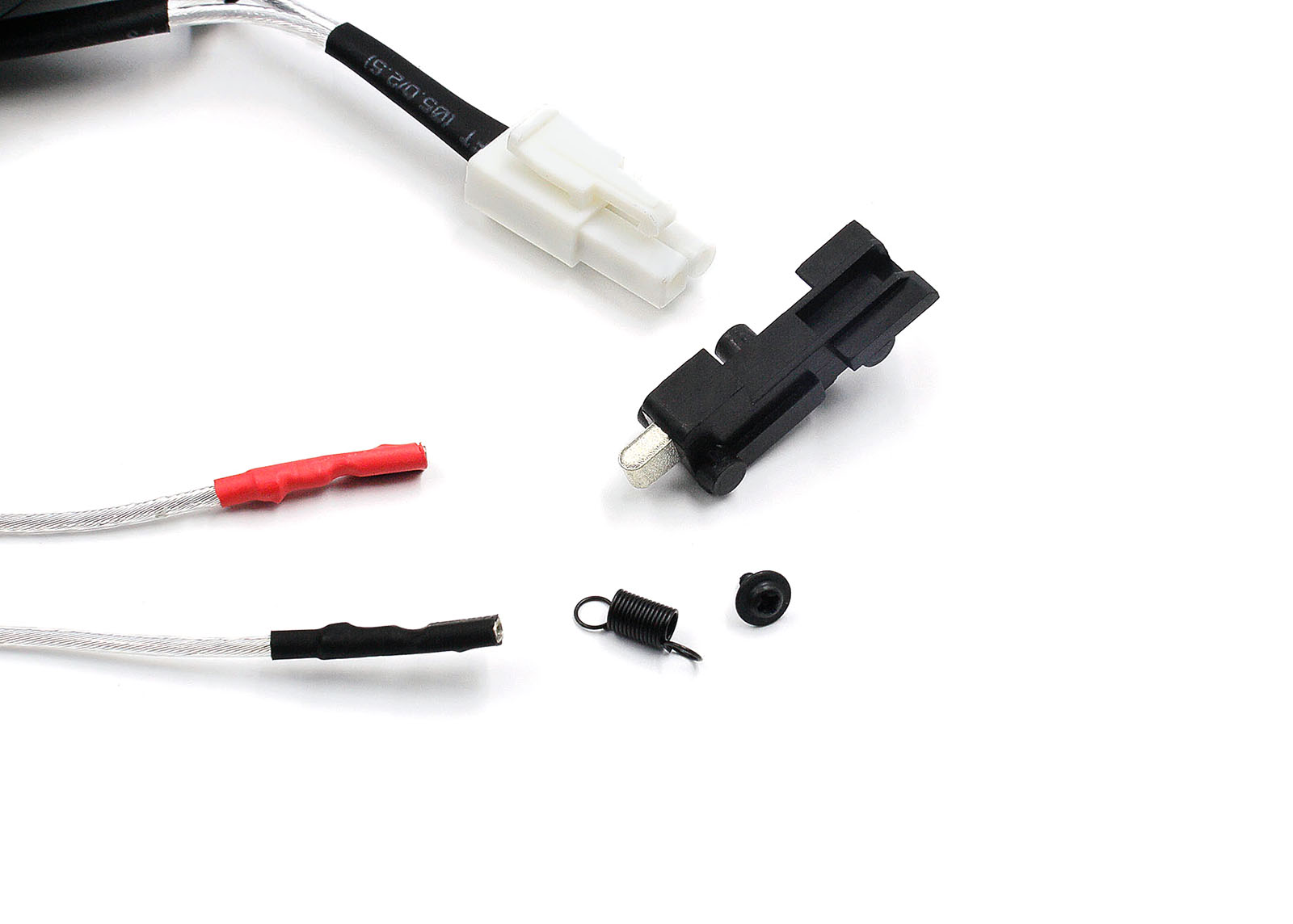 Low resistance Wire Set for AK47S series (Front) with Silver-plated cord Tamiya Plug - Modify Airsoft parts Low resistance Wire Set for AK47S series (Front) with Silver-plated cord Tamiya Plug - Modify Airsoft parts